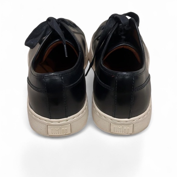 FitFlop Christophe Leather Sneakers Black 8 - Picture 4 of 8